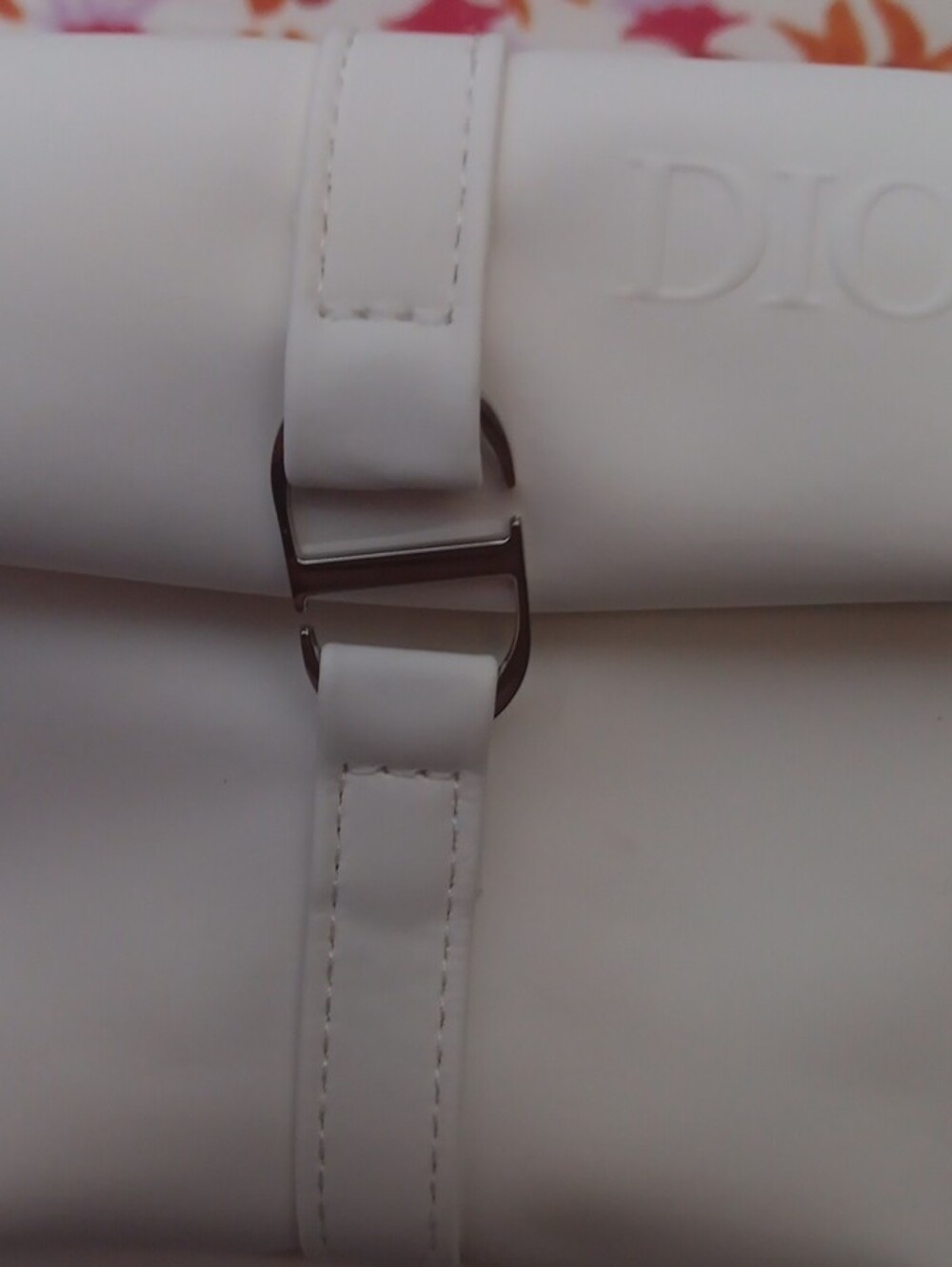 Dior White Leather Mini Roll-Top Shoulder Bag - Picture 3 of 10